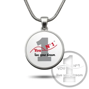 Collar (acero inoxidable, colgante con logo/motivo) – version 1