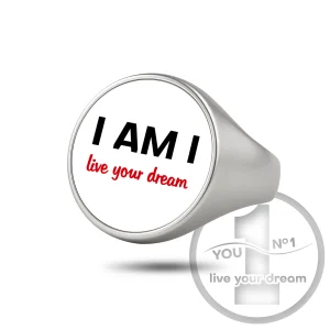 Anillo sello (acero inoxidable, grabado/logo) – version 2