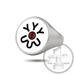 Anillo sello (acero inoxidable, grabado/logo) – version 4