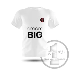 Camiseta „Dream big” blanca